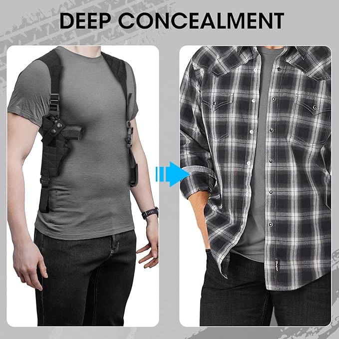 Universal Shoulder Holster – Adjustable Concealed Carry for Pistols & Handguns