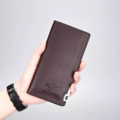 Imported Long Fold Leather Wallet