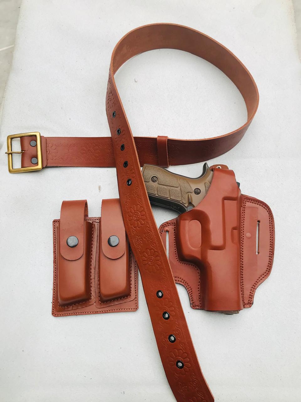 Made from genuine leather, this premium holster is designed for the Beretta Zegana 9mm. It offers a secure fit, long-lasting durability, and a sleek, professional look.