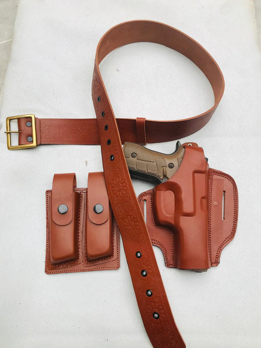 Made from genuine leather, this premium holster is designed for the Beretta Zegana 9mm. It offers a secure fit, long-lasting durability, and a sleek, professional look.