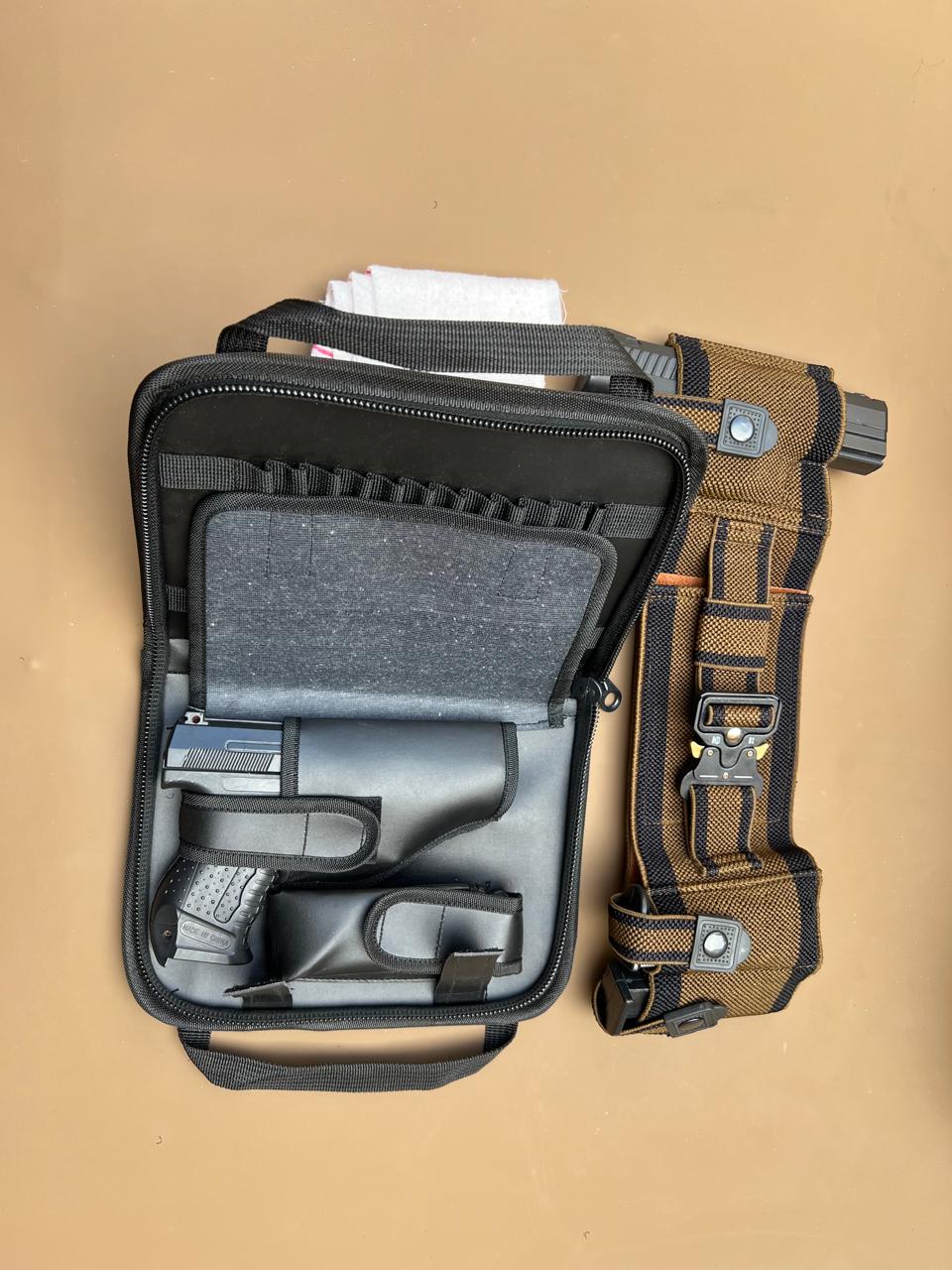 Premium Tactical Pistol Bag & Belt Combo – Secure & Stylish Carry