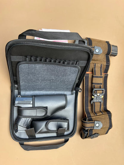 Premium Tactical Pistol Bag & Belt Combo – Secure & Stylish Carry