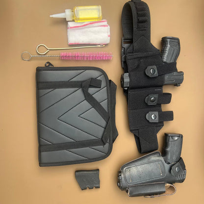 Pistol Belt with Bag Tactical Pistol Cover with Clip & Magazine Holder