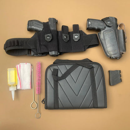 Pistol Belt with Bag Tactical Pistol Cover with Clip & Magazine Holder