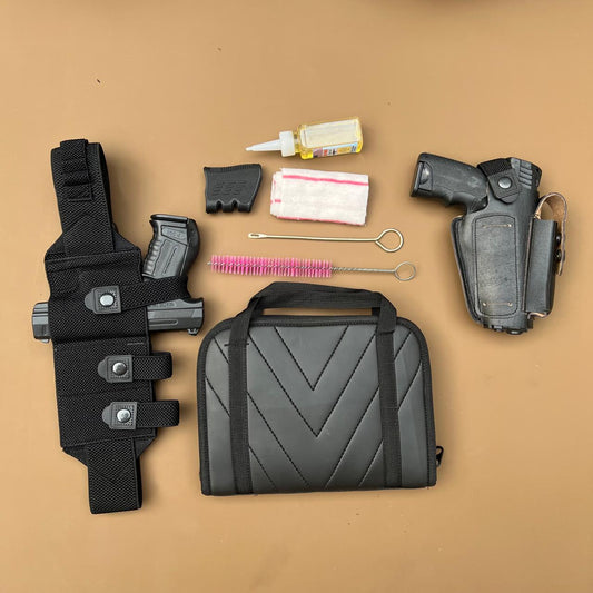 Pistol Belt with Bag Tactical Pistol Cover with Clip & Magazine Holder