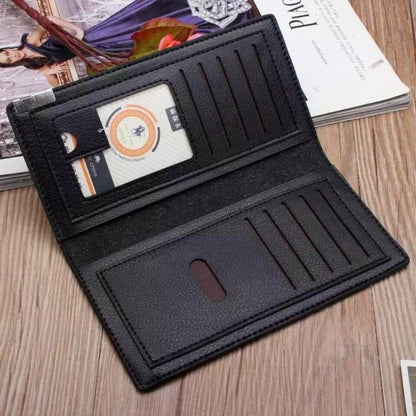 Imported Long Fold Leather Wallet